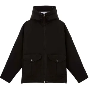 Stone Island David-TC Hooded Down Parka in Black