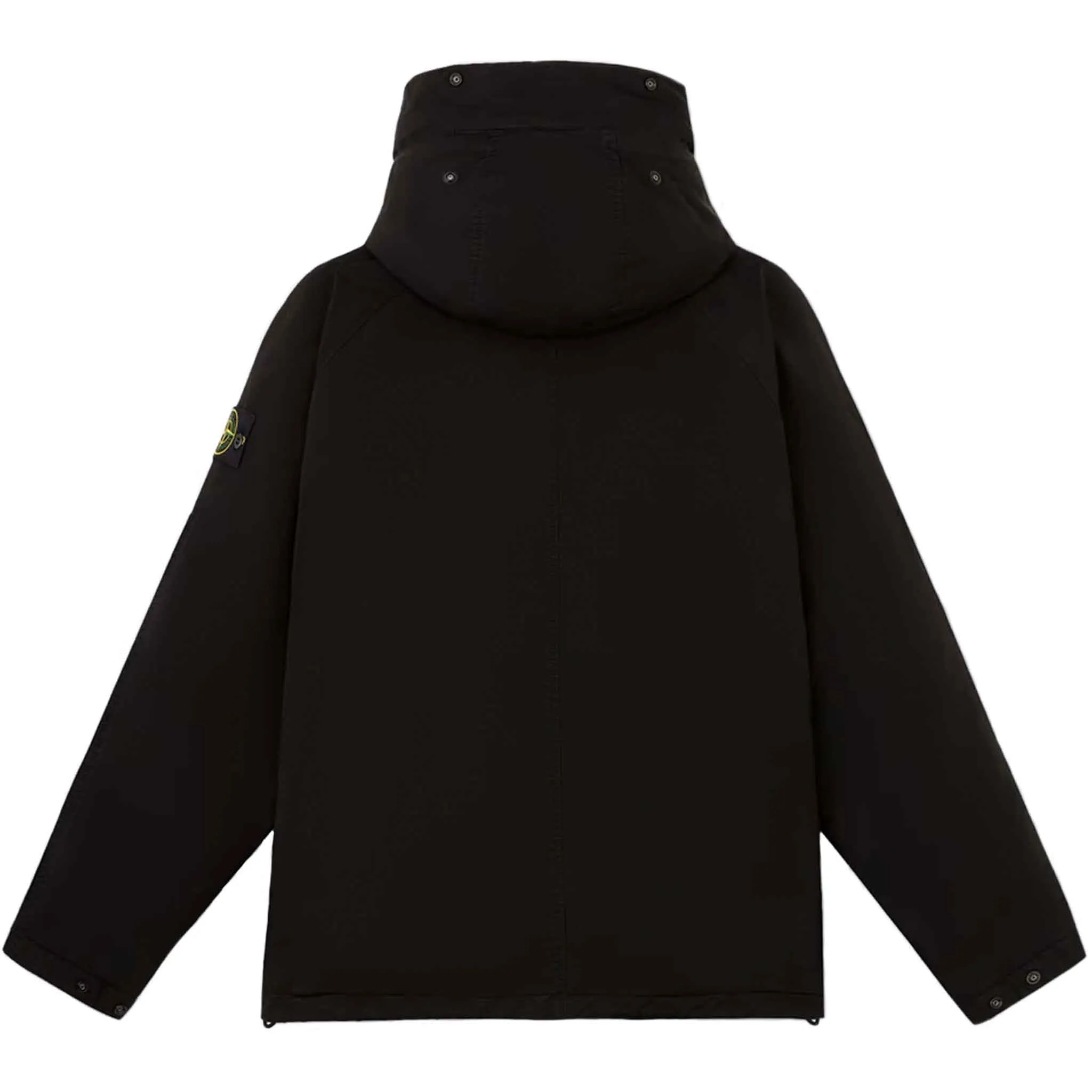 Stone Island David-TC Hooded Down Parka in Black