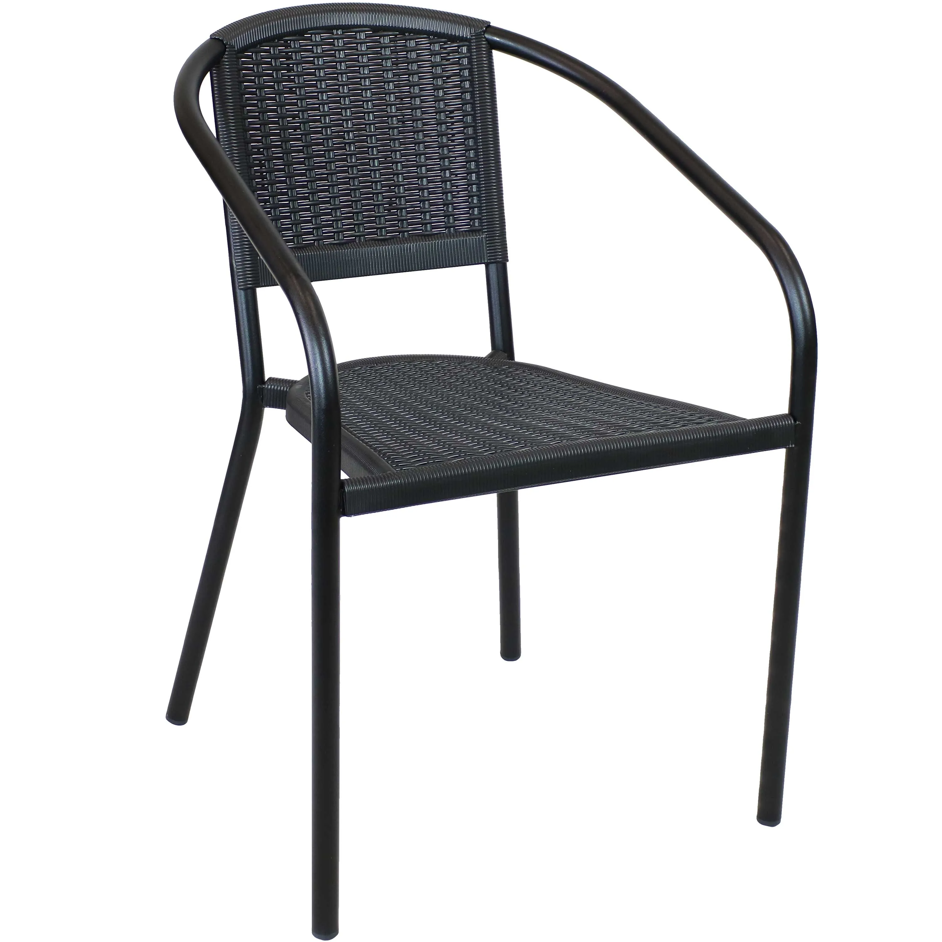 Sunnydaze Aderes Plastic Outdoor Arm Chair
