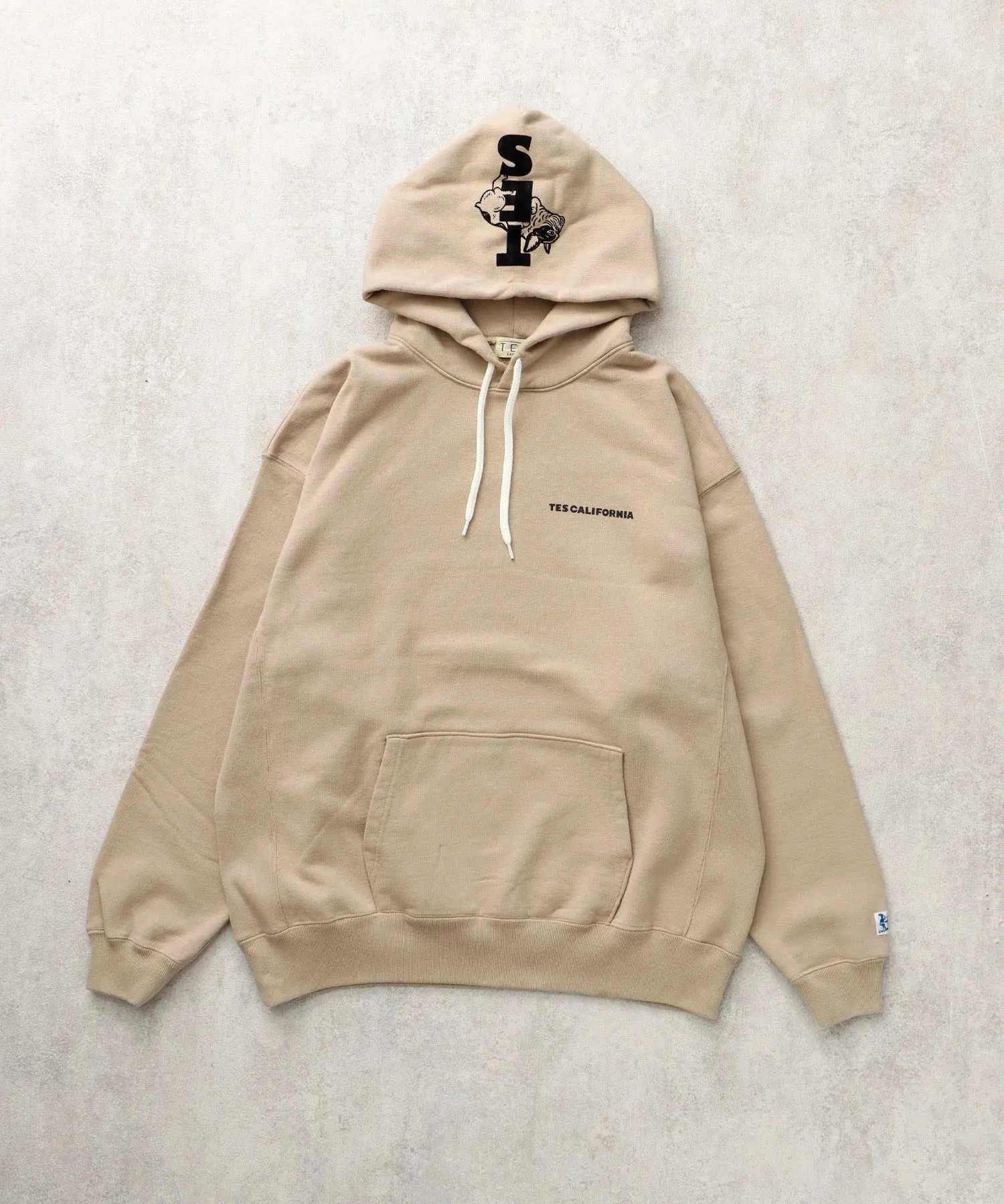 TES CAL FLOCK LOGO SWEAT PARKA / スウェットパーカー