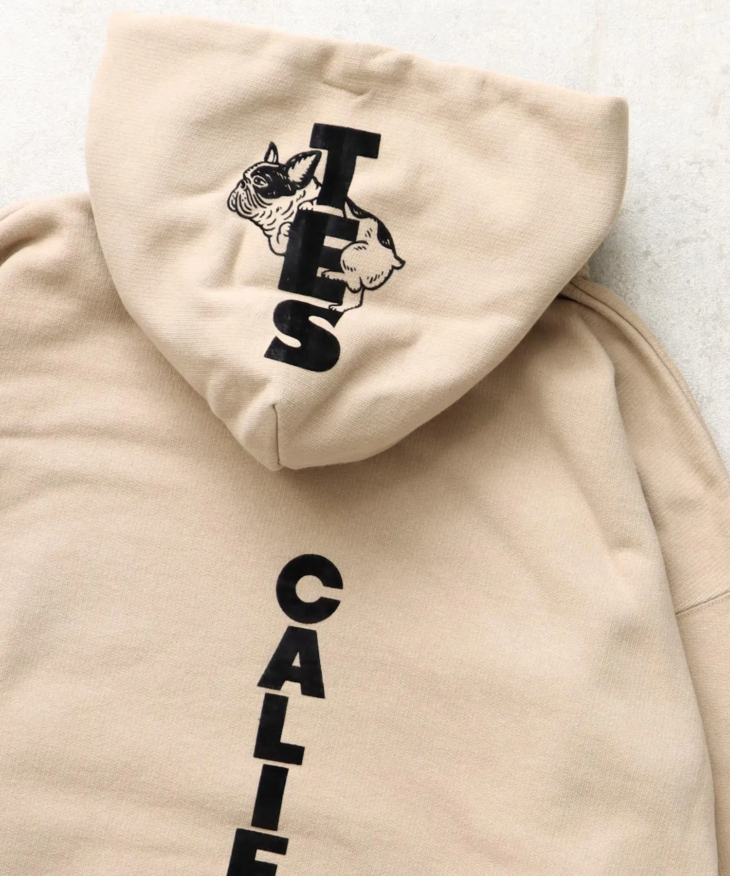TES CAL FLOCK LOGO SWEAT PARKA / スウェットパーカー