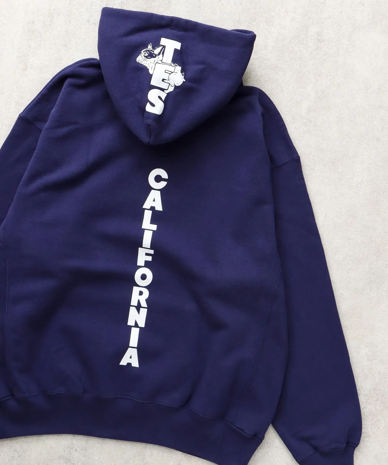 TES CAL FLOCK LOGO SWEAT PARKA / スウェットパーカー