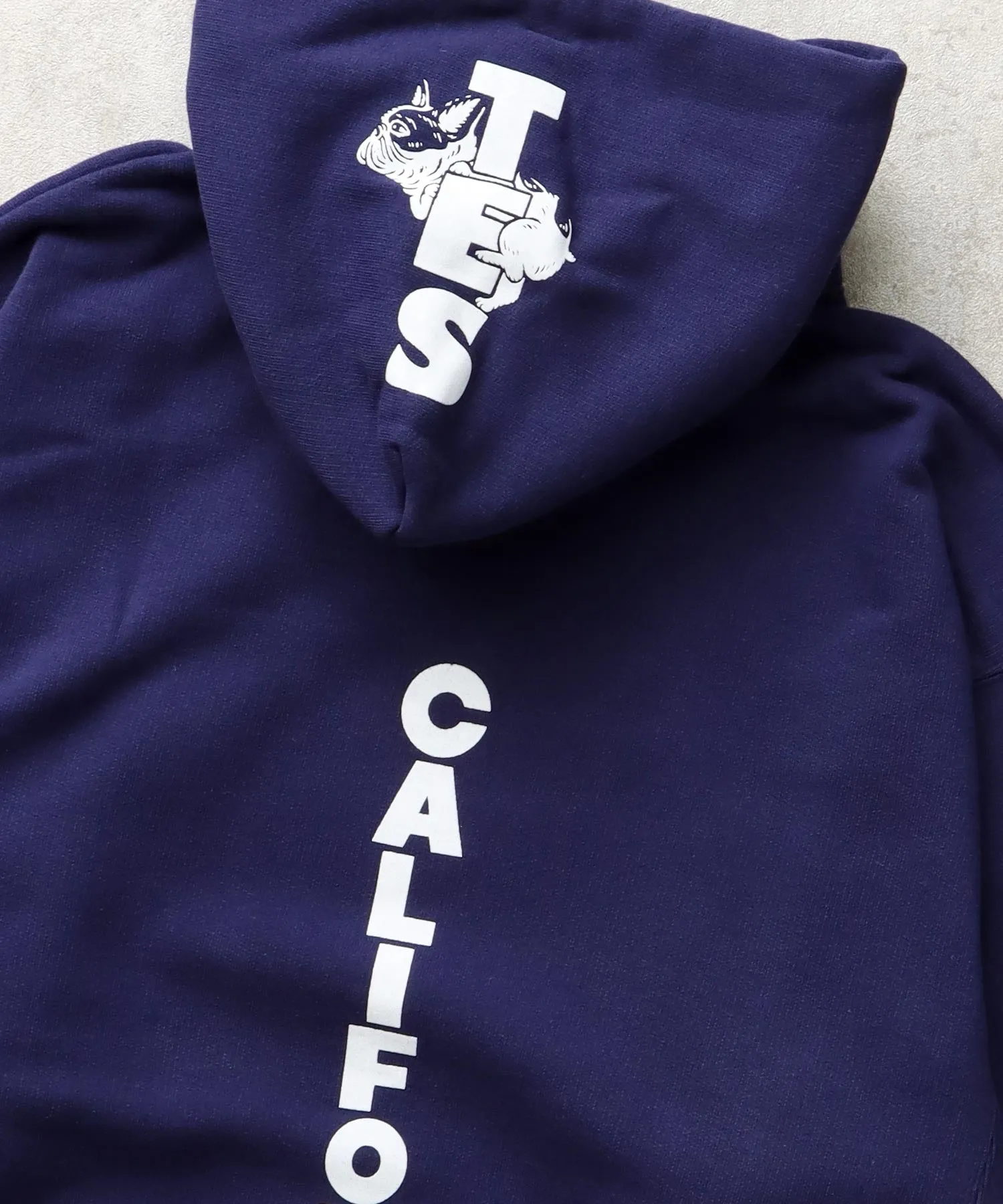 TES CAL FLOCK LOGO SWEAT PARKA / スウェットパーカー