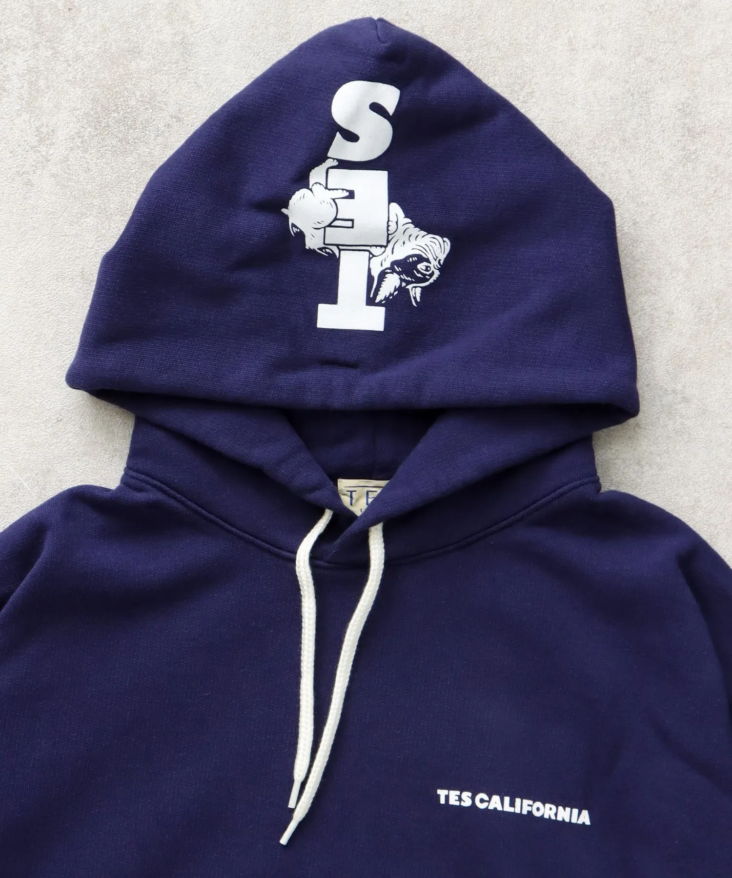 TES CAL FLOCK LOGO SWEAT PARKA / スウェットパーカー