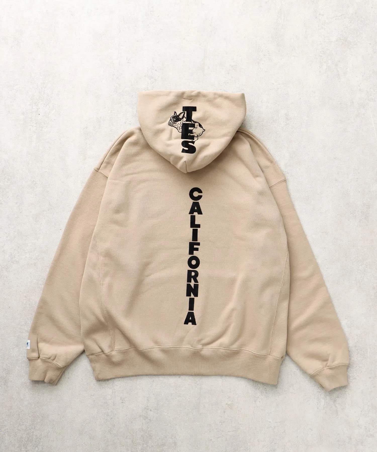 TES CAL FLOCK LOGO SWEAT PARKA / スウェットパーカー
