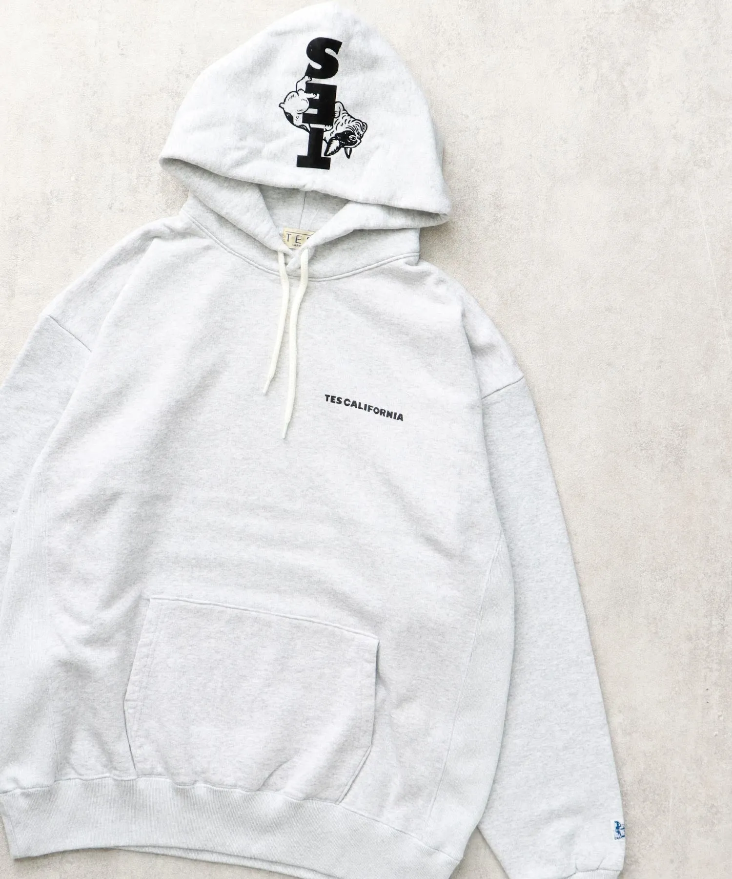 TES CAL FLOCK LOGO SWEAT PARKA / スウェットパーカー
