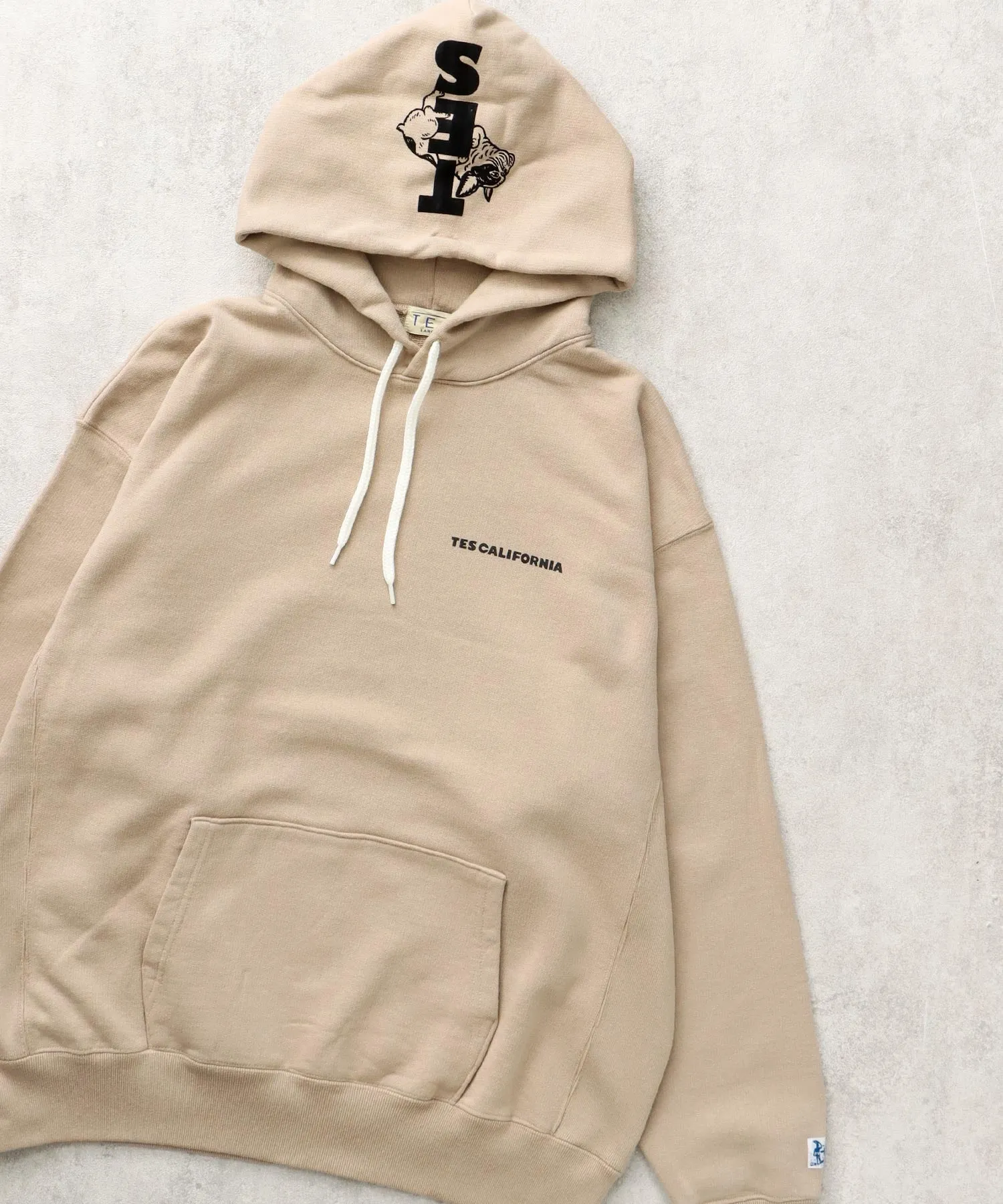 TES CAL FLOCK LOGO SWEAT PARKA / スウェットパーカー
