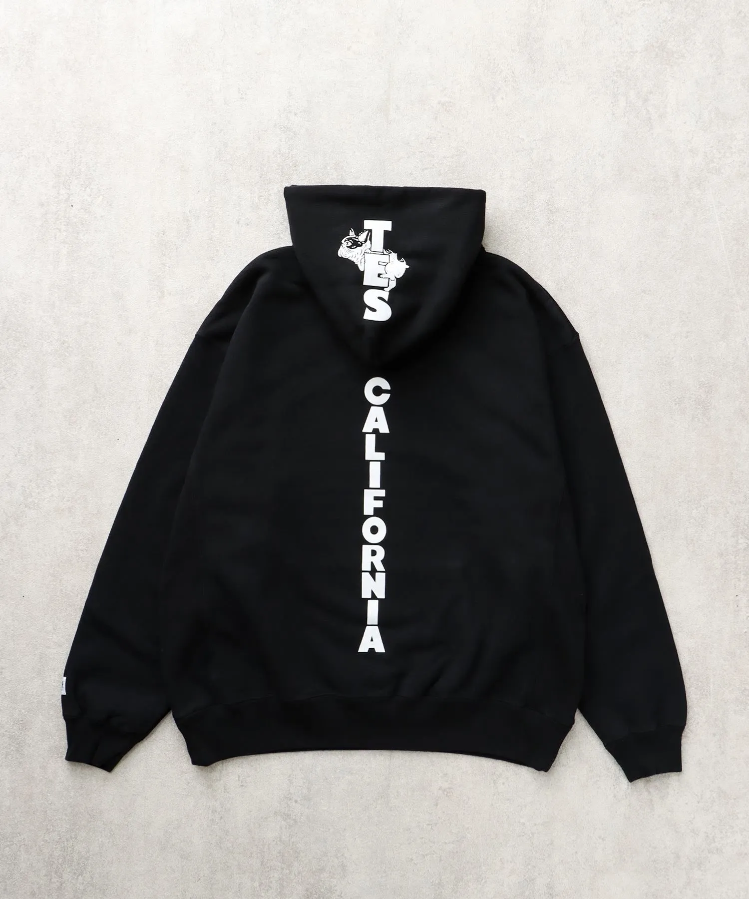 TES CAL FLOCK LOGO SWEAT PARKA / スウェットパーカー