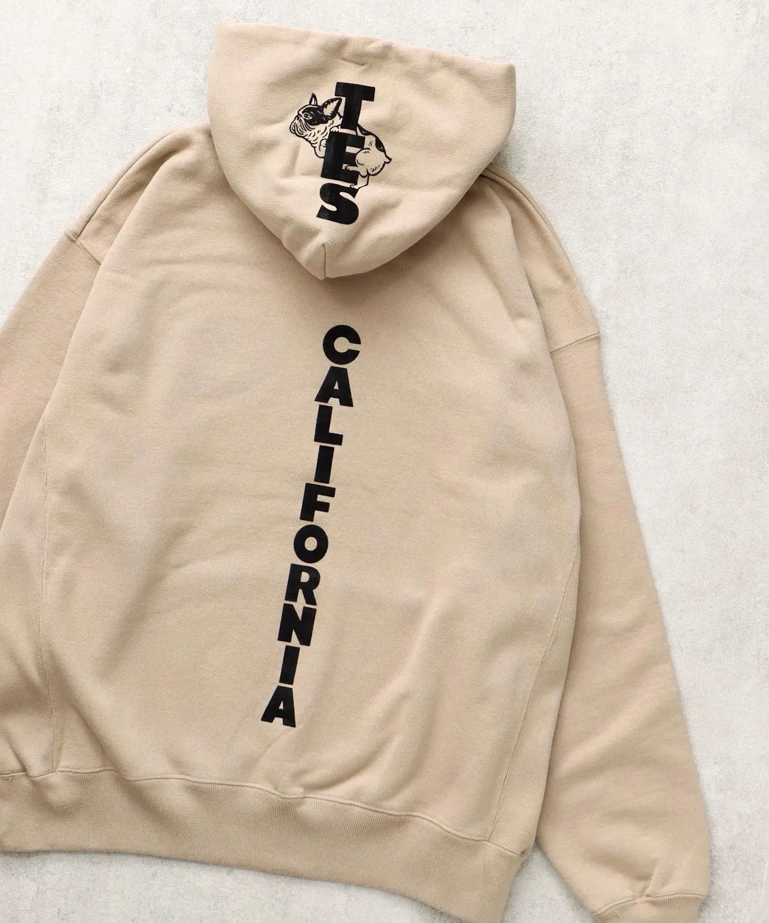 TES CAL FLOCK LOGO SWEAT PARKA / スウェットパーカー