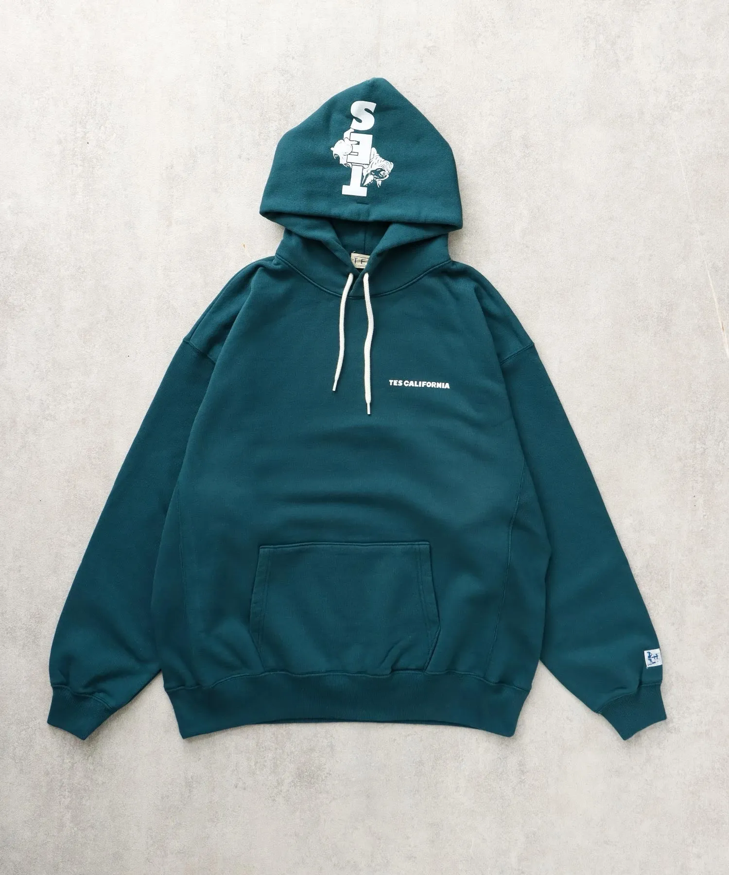 TES CAL FLOCK LOGO SWEAT PARKA / スウェットパーカー