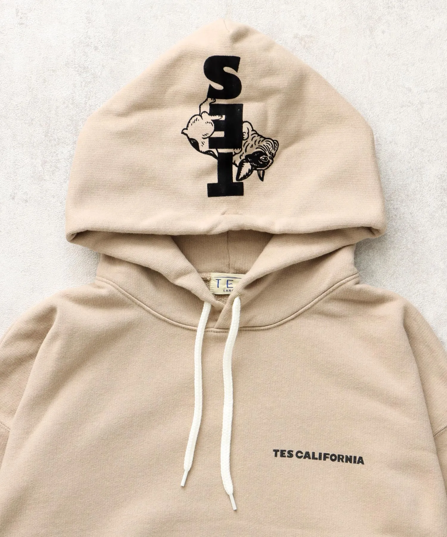 TES CAL FLOCK LOGO SWEAT PARKA / スウェットパーカー