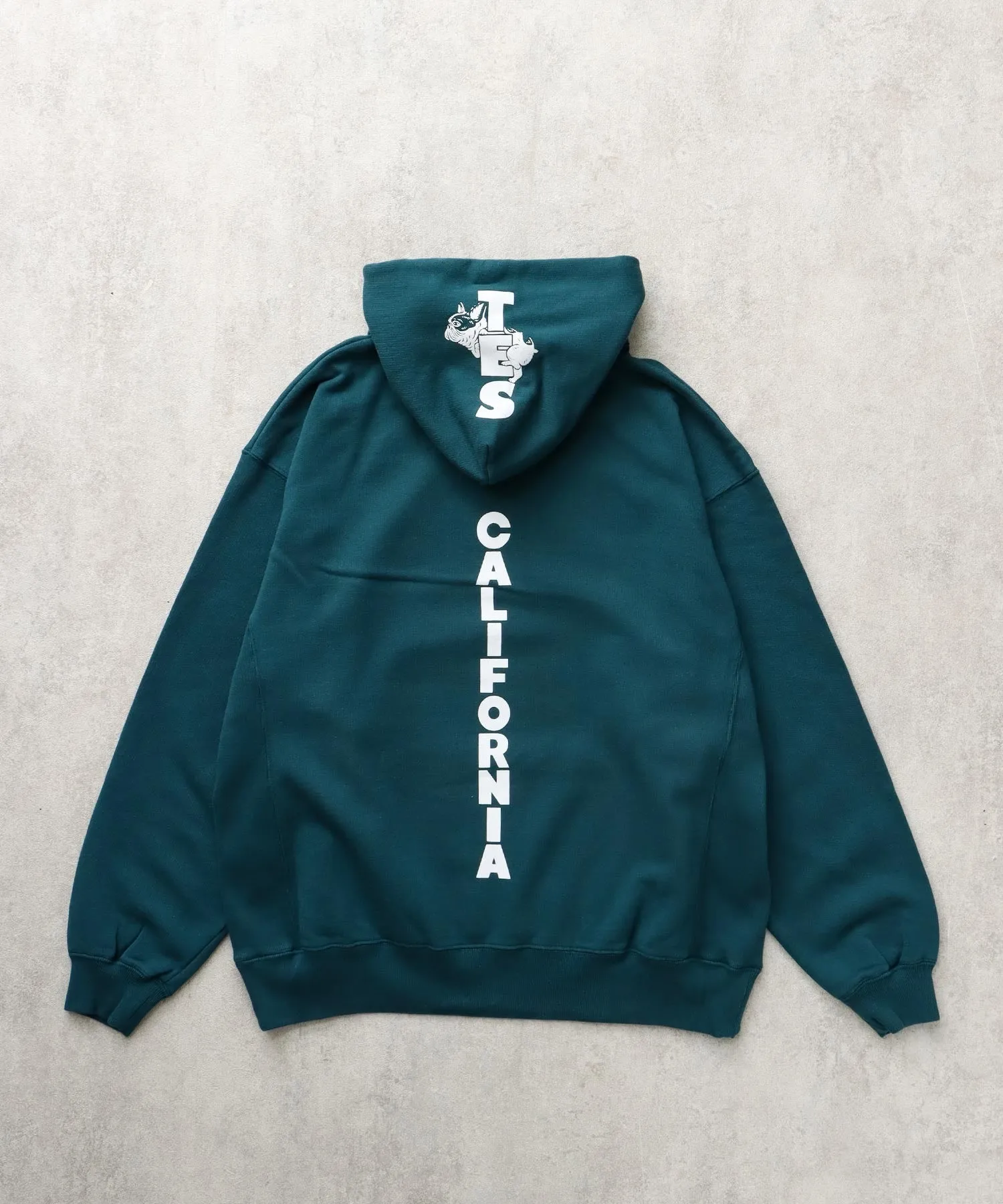 TES CAL FLOCK LOGO SWEAT PARKA / スウェットパーカー