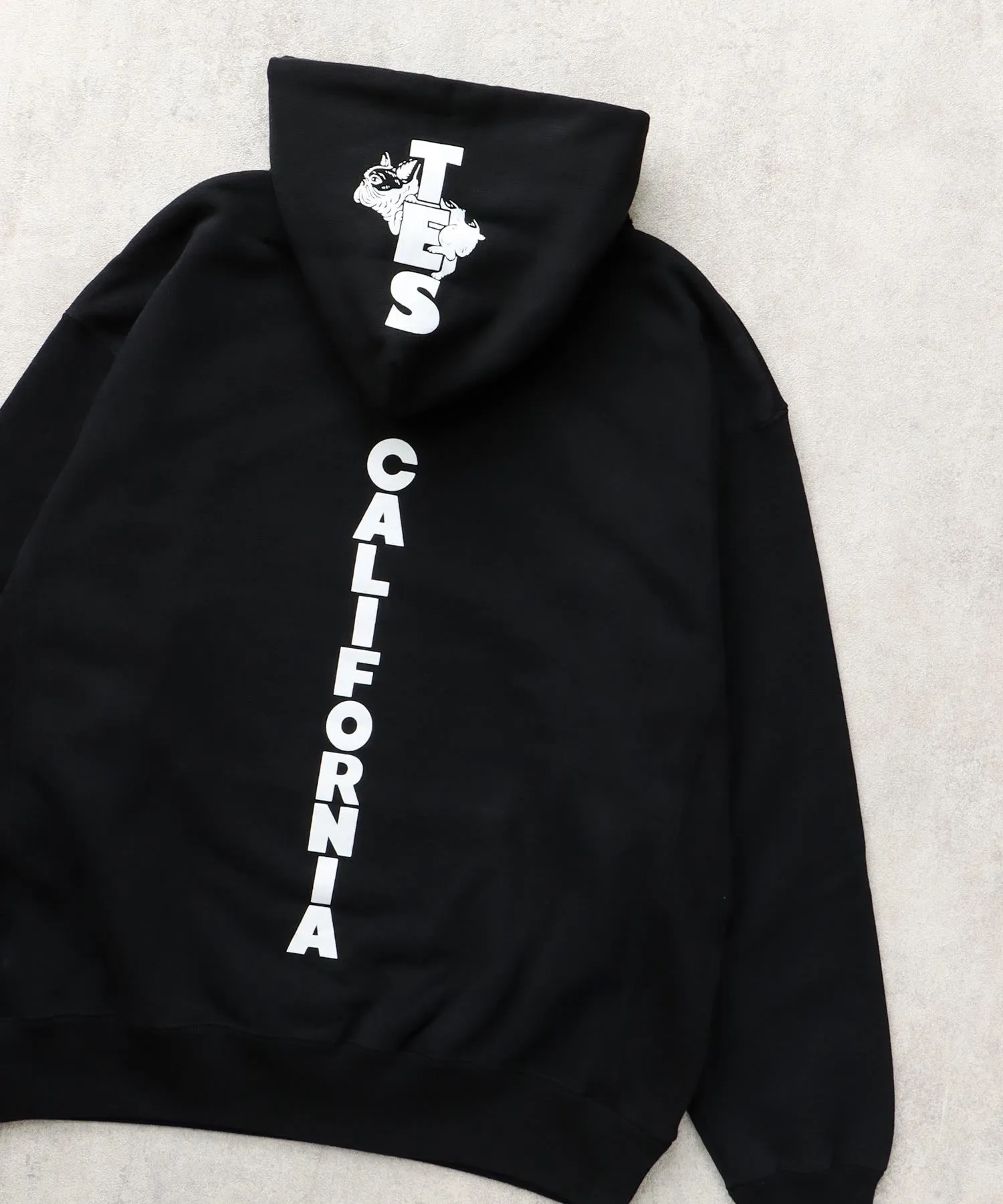 TES CAL FLOCK LOGO SWEAT PARKA / スウェットパーカー