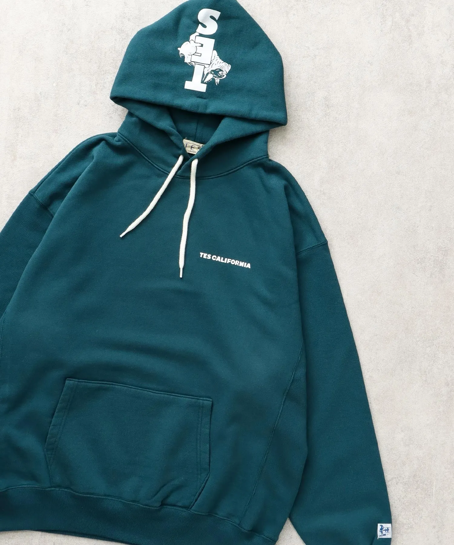 TES CAL FLOCK LOGO SWEAT PARKA / スウェットパーカー