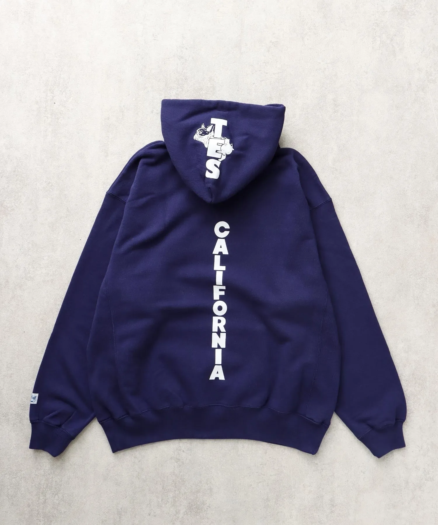 TES CAL FLOCK LOGO SWEAT PARKA / スウェットパーカー