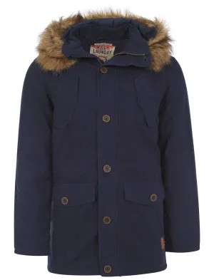 Tokyo Laundry Aksel navy parka jacket