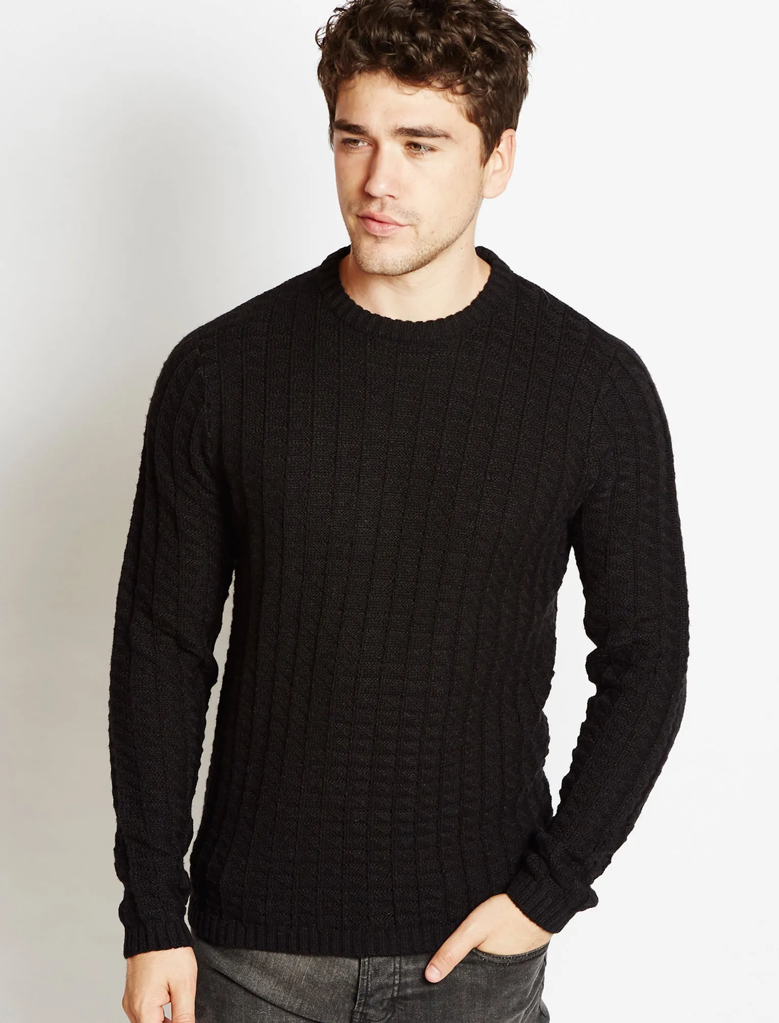 Tokyo Laundry Tylar black wool jumper
