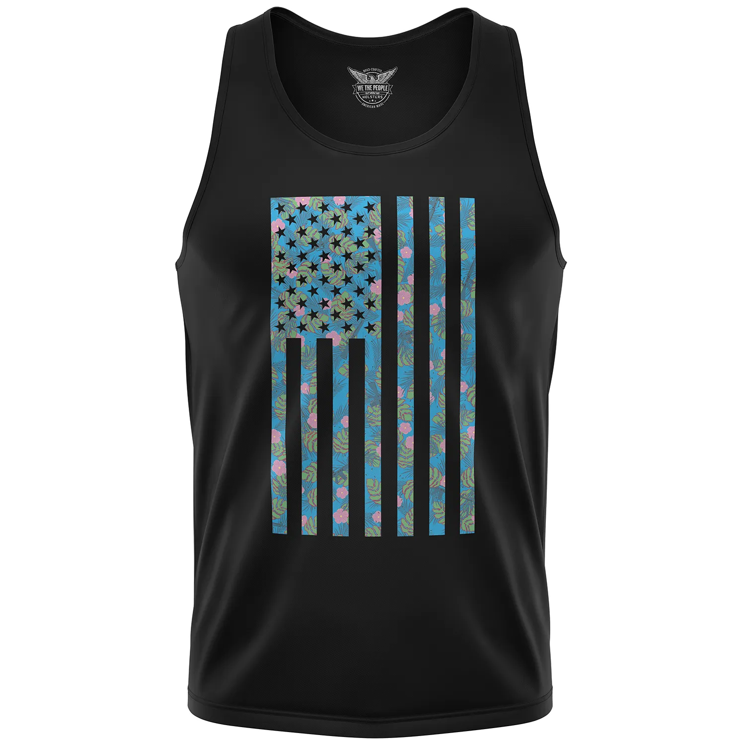 Tropical American Flag Men's Tank Top