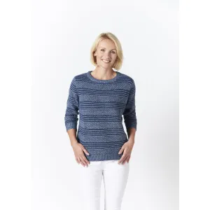 Two Tone Jumper- Navy/White
