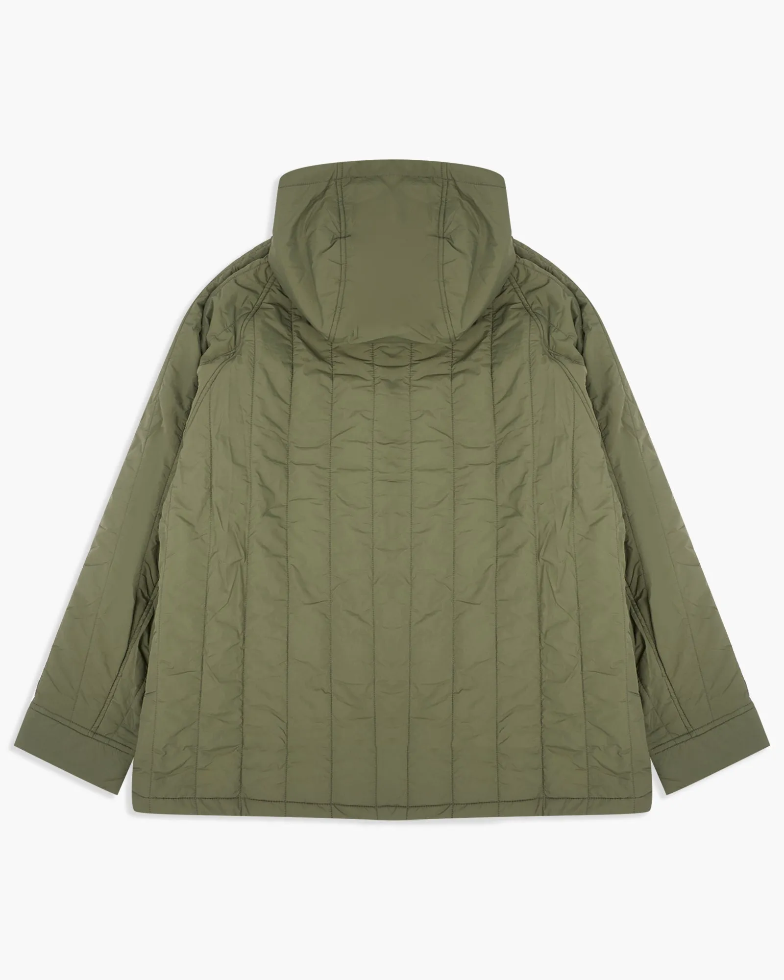 Uniform Bridge Quilting Hooded Parka - Olive