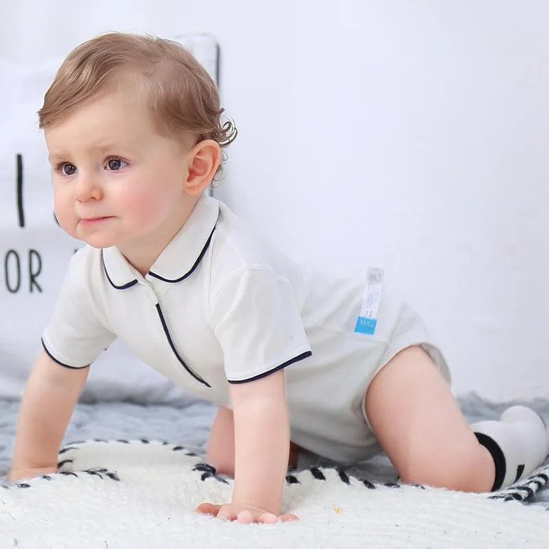 Unisex Baby's One-piece White Bodysuit
