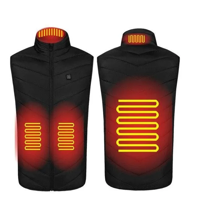 USB Powered Heated Vest - 4 Heat Zones