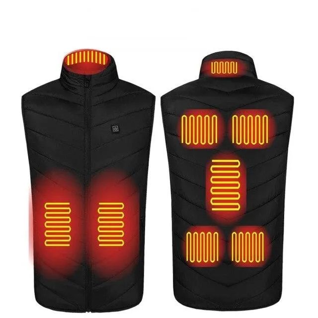 USB Powered Heated Vest - 8 Heat Zones