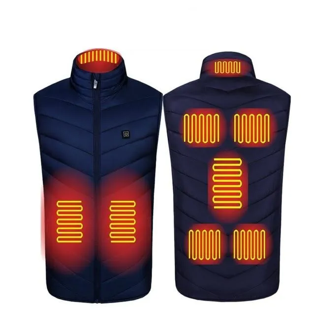USB Powered Heated Vest - 8 Heat Zones