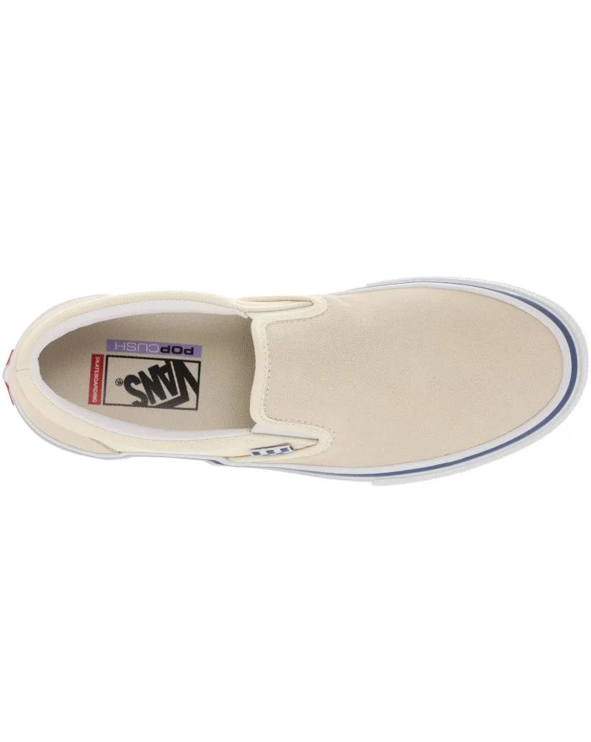 Vans Skate Slip On - (Raw Canvas) Classic White