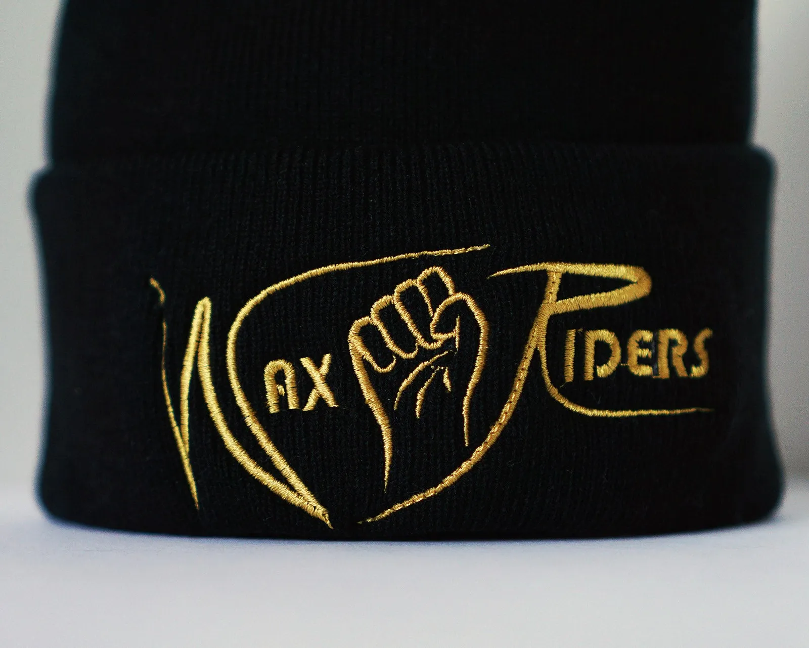 Wax Riders Knit Cuff Beanie Black