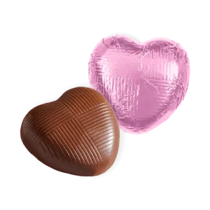 Whitakers Pink Foiled Chocolate Hearts - 1kg