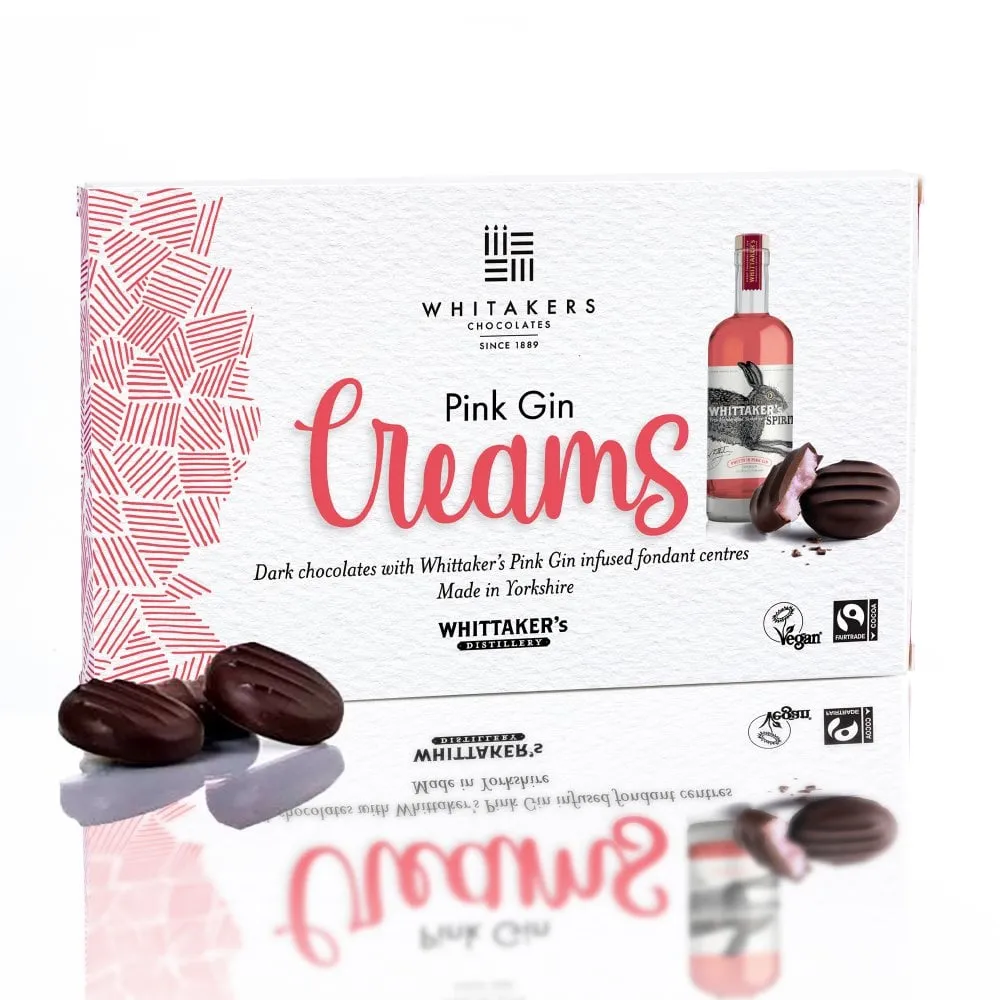 Whitakers Pink Gin Creams 150g - 14 Count