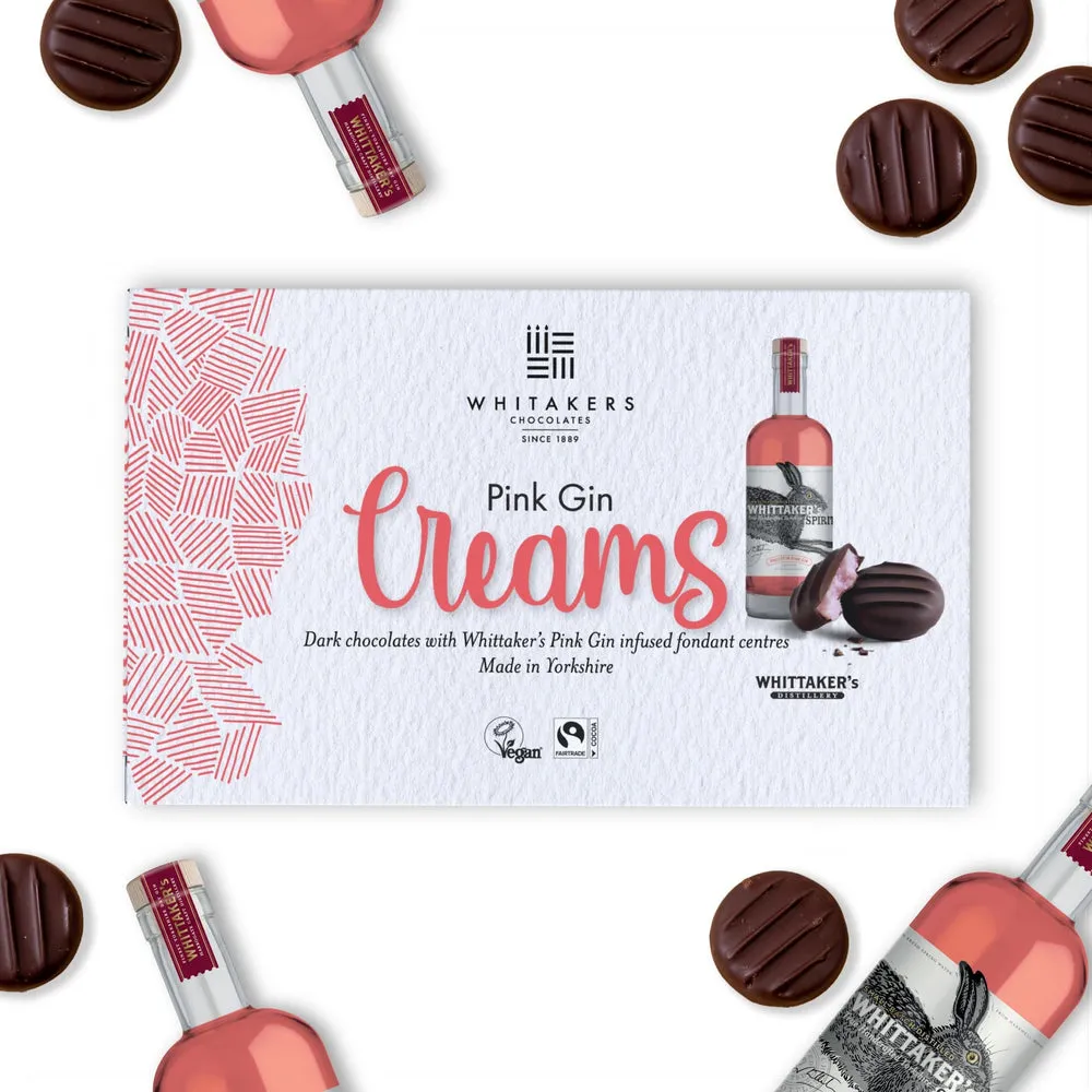 Whitakers Pink Gin Creams 150g - 14 Count
