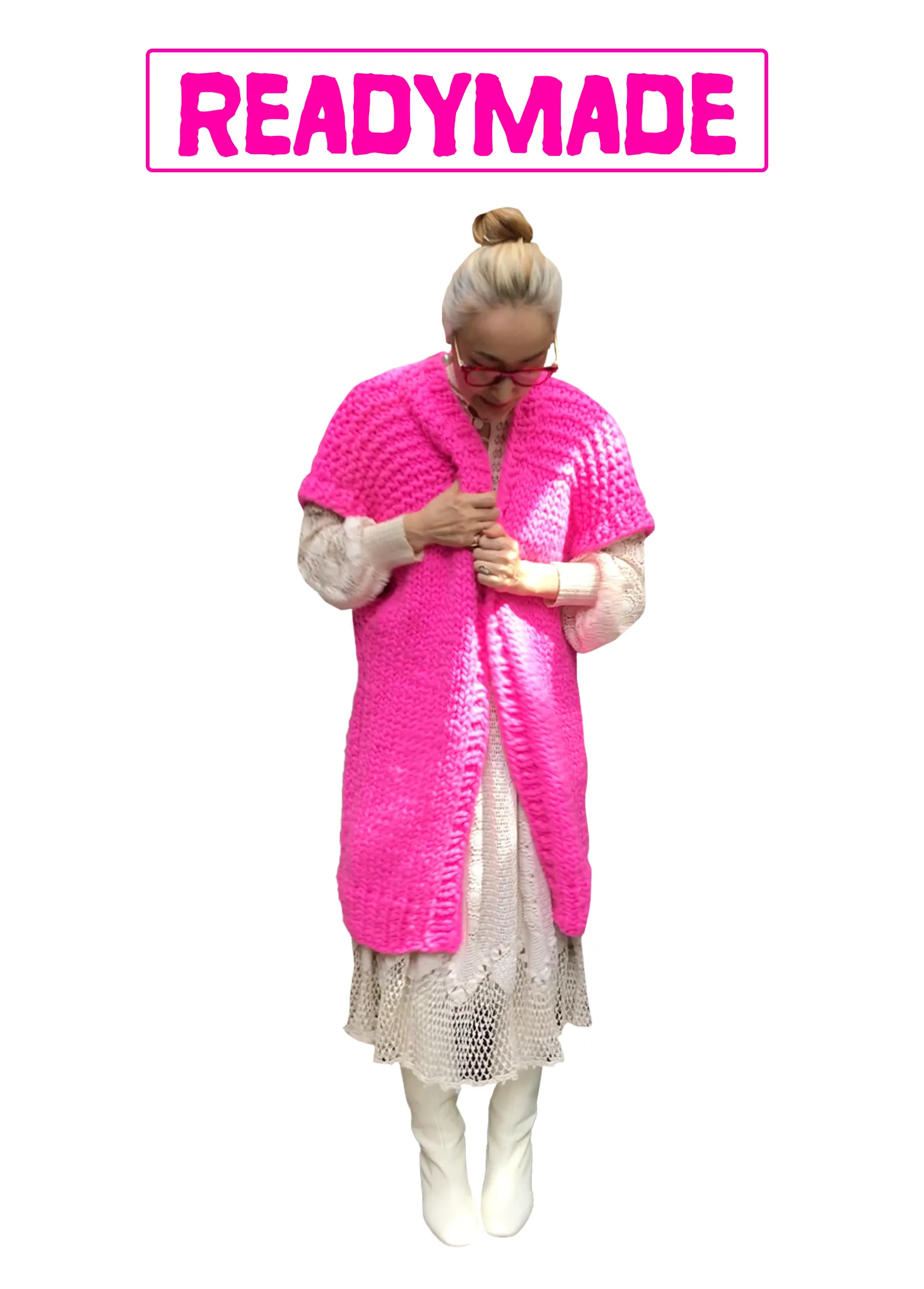Winter Vest - Merino - IN STOCK AND READY TO SHIP IN HOT PINK