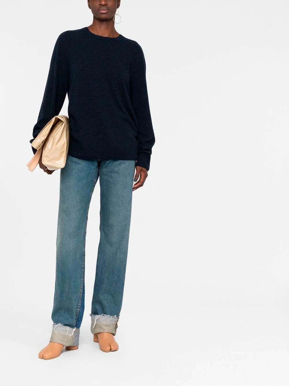 Wool-blend crew-neck jumper