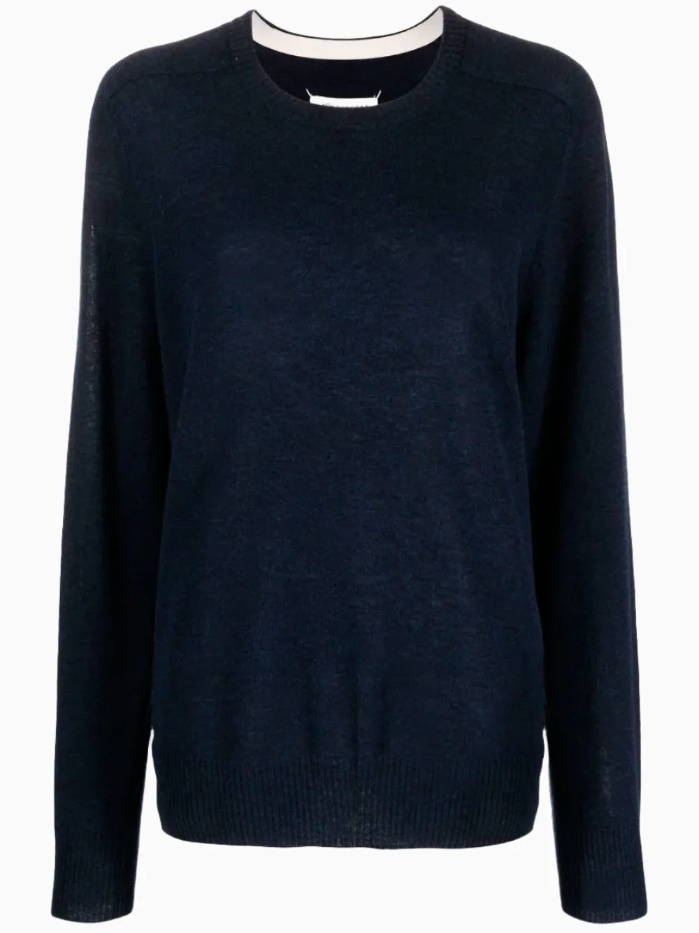 Wool-blend crew-neck jumper