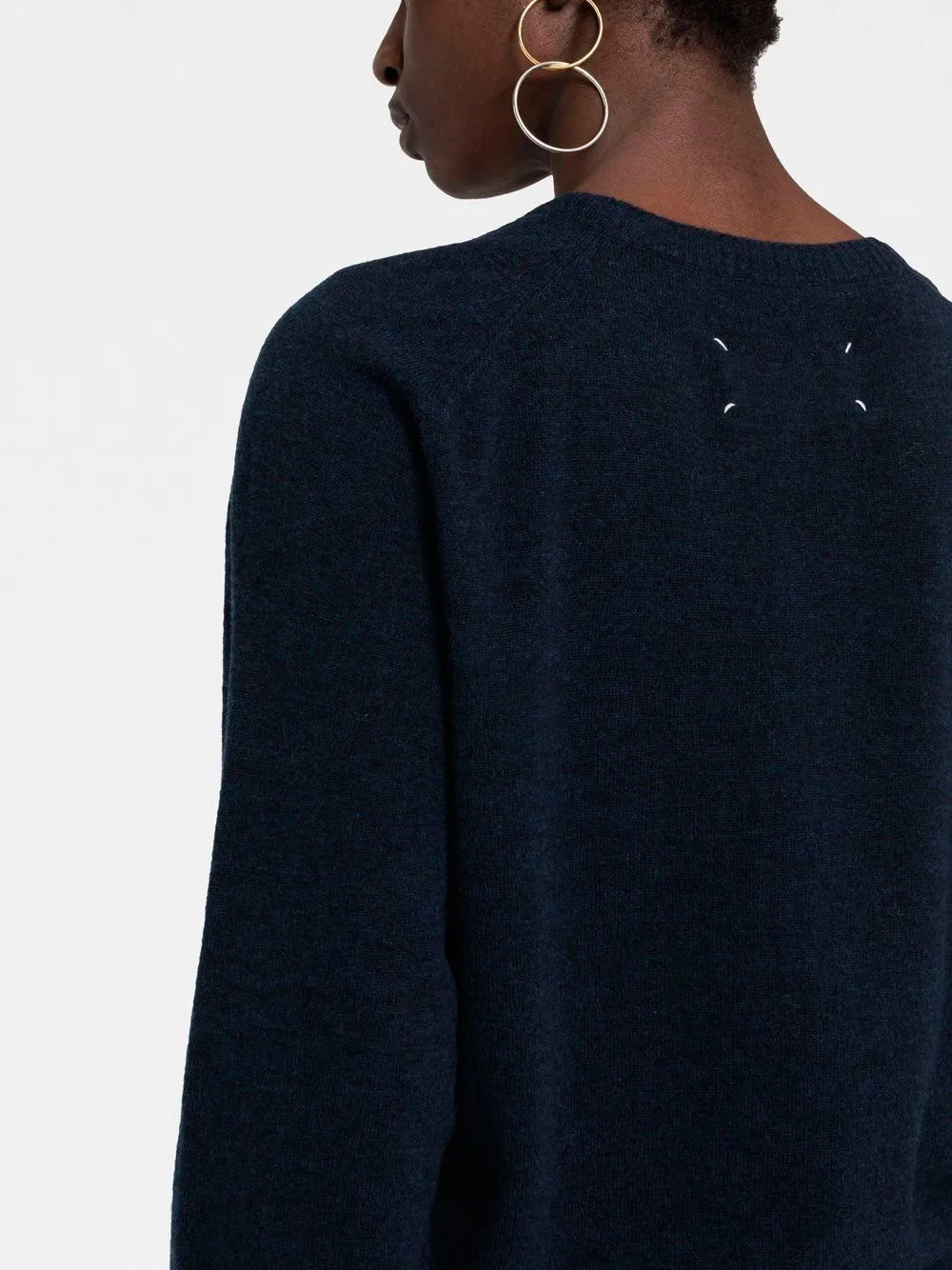 Wool-blend crew-neck jumper