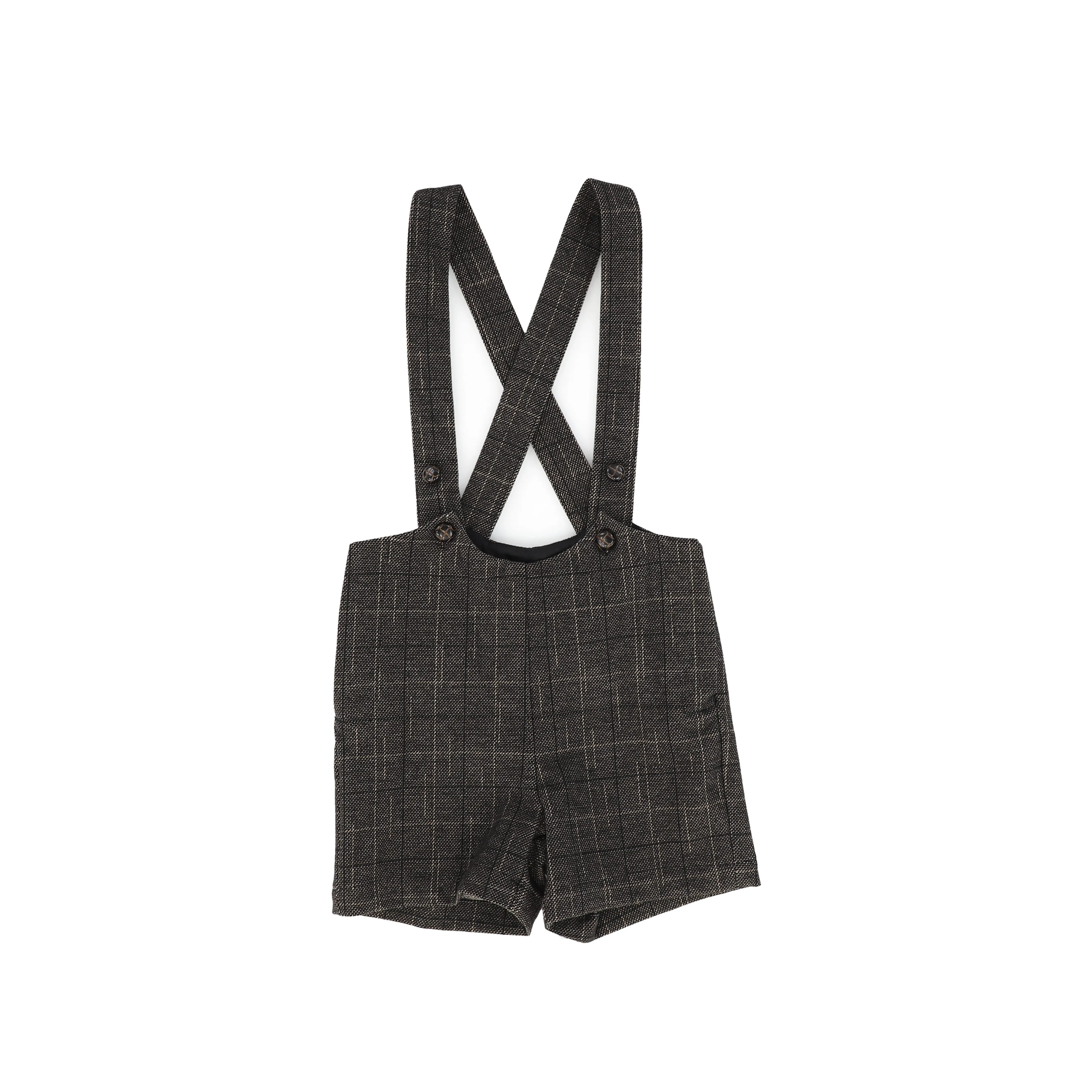 Wool plaid overall - Plaid