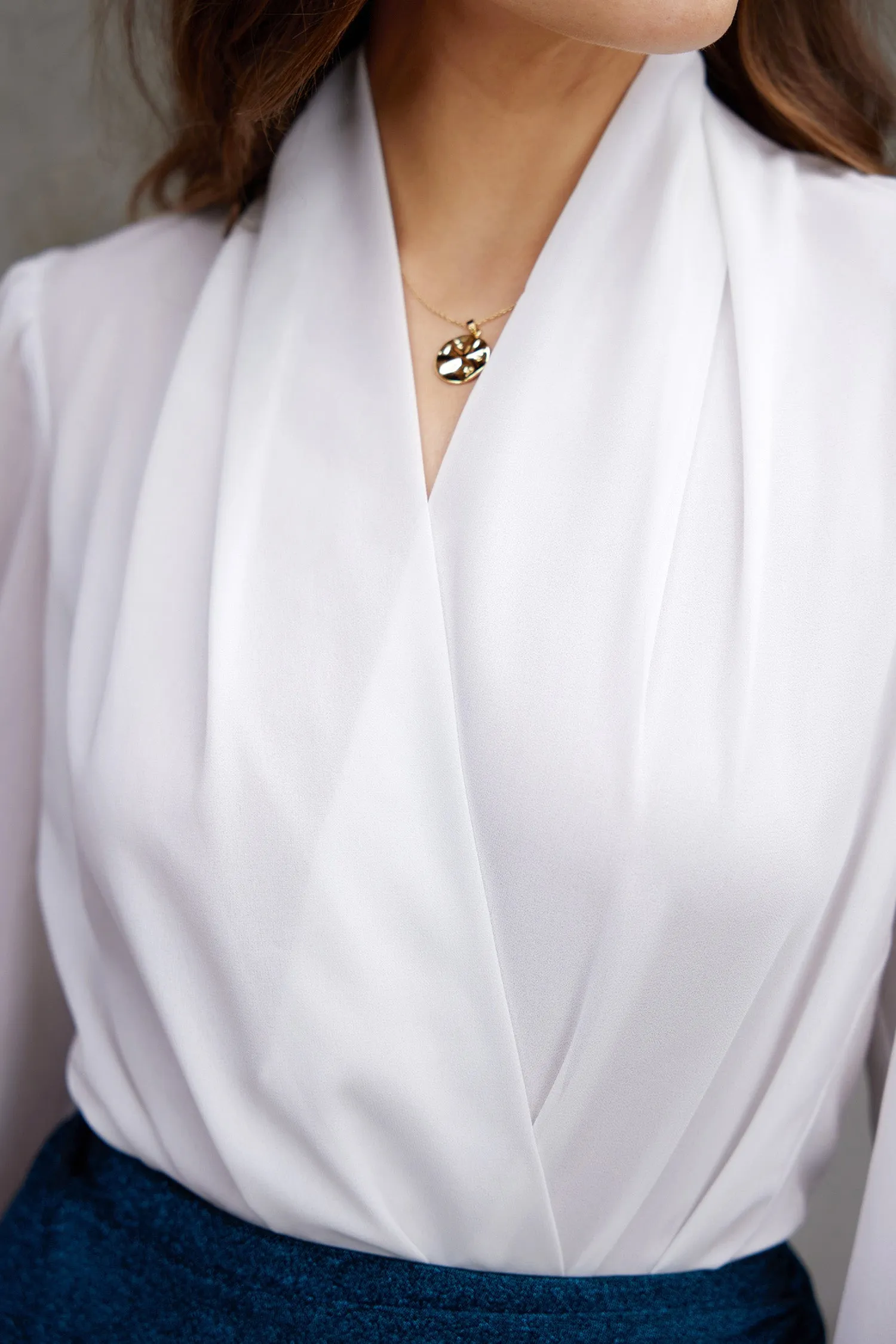 Wrap Surplice Bodysuit