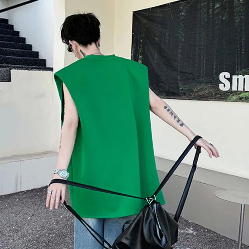 Zipper Structure Design Loose Tank Top